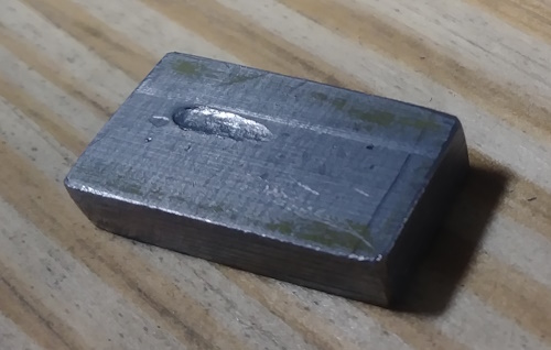 Oblique impact on steel